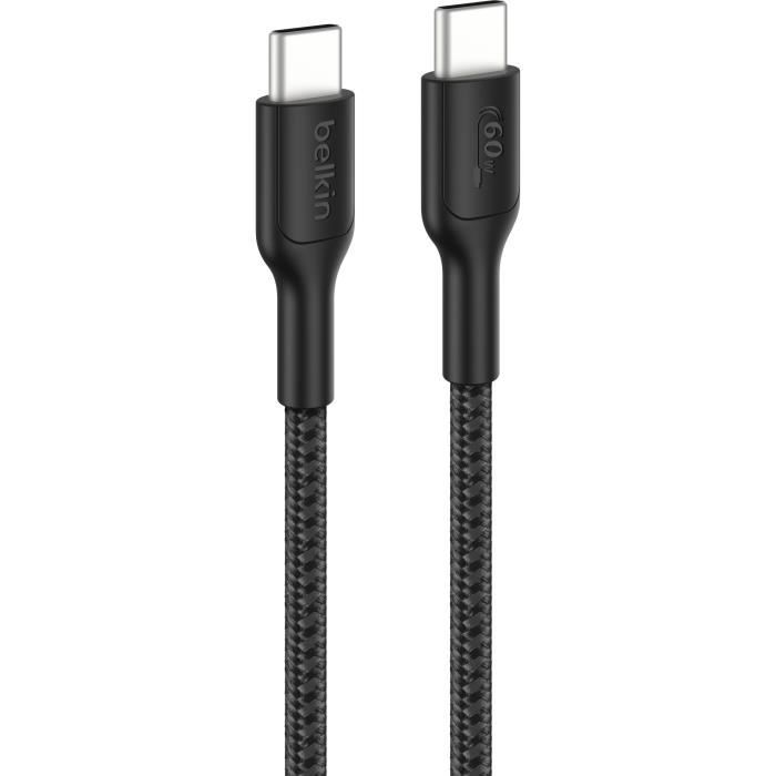 Câble USB-C vers USB-C Gaming - BELKIN - Nintendo Switch 2 - 60 W - Noir