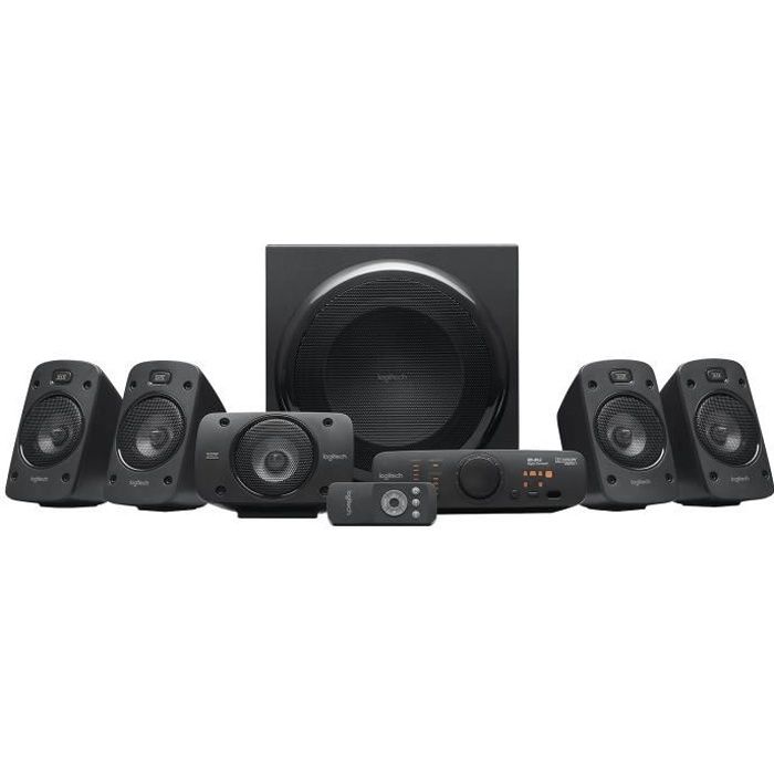 Enceinte PC - Filaire - Logitech - Z906 - Noir