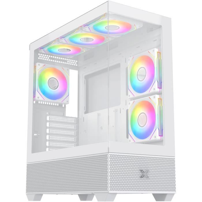 Boitier sans alimentation - XIGMATEK Alphard Arctic - Moyen tour - Format E-ATX - Blanc