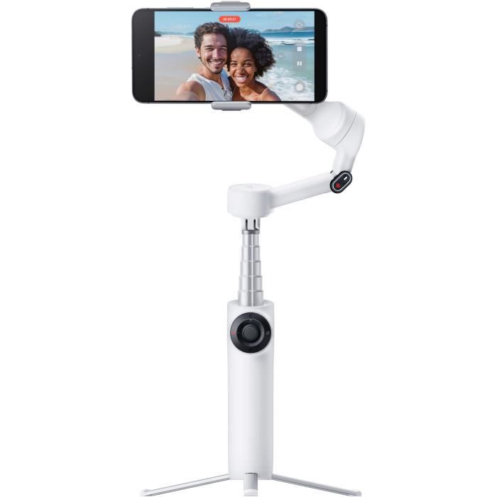 Stabilisateur smartphone - INSTA360 - Flow 2 - Suivi panoramique 360° - Blanc - Pack standard