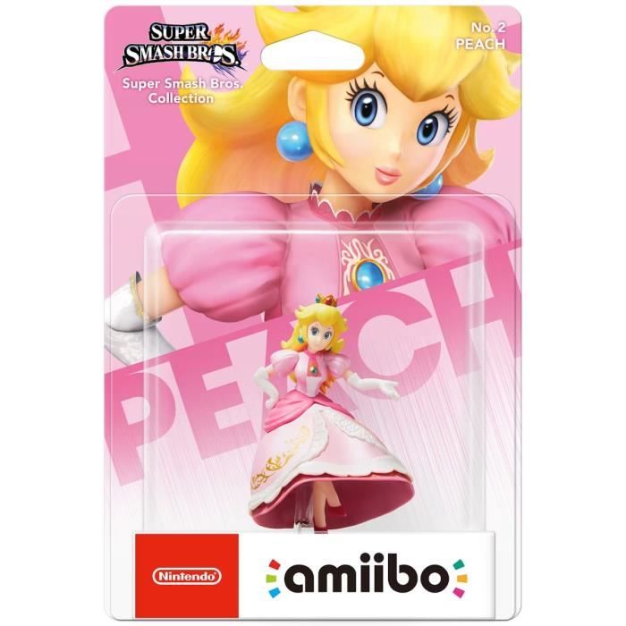 Figurine Amiibo - Peach N°2 - Collection Super Smash Bros.