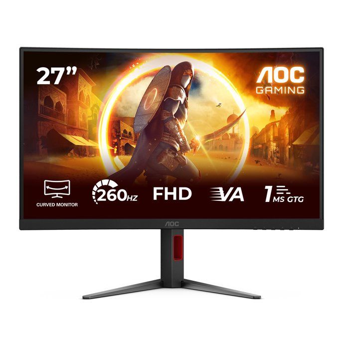 Écran PC incurvé – AOC – 27 Full HD – 260Hz – Fast VA – 0,3 ms – C27G4Z2