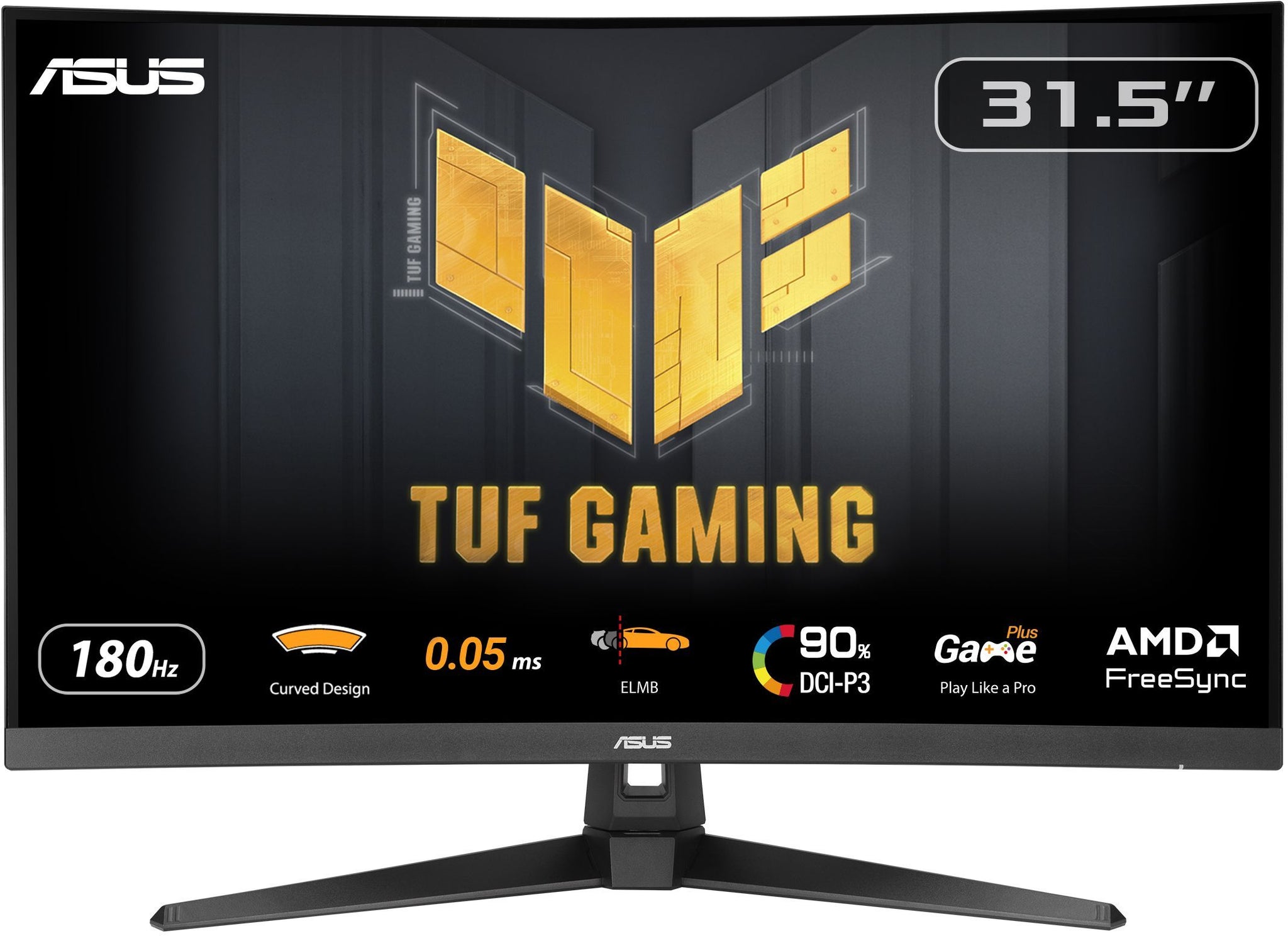 Ecran PC Gamer incurvé - ASUS TUF Gaming - 31,5 - QHD - 180Hz - Dalle VA - 1ms - VG32WQ3B