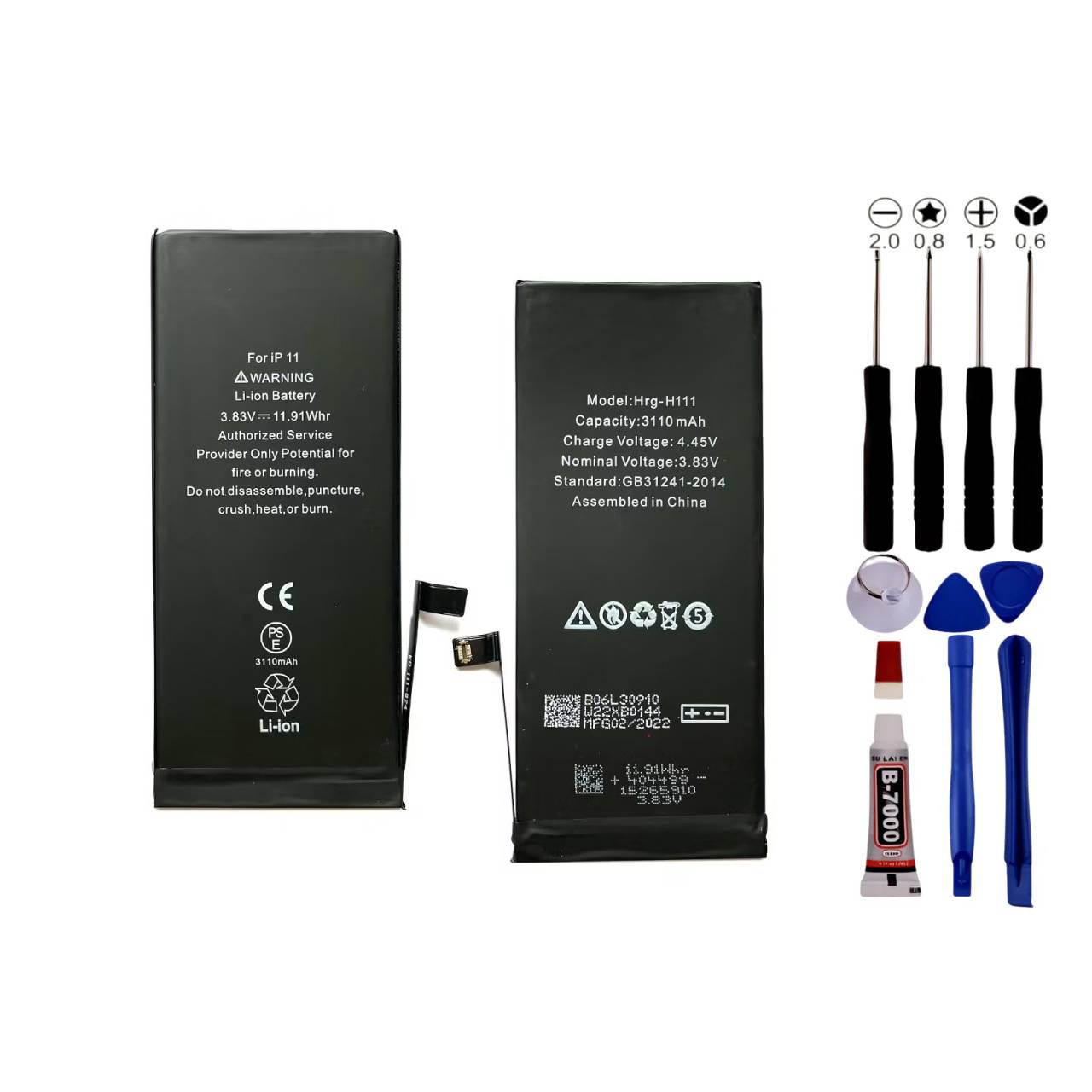 BATTERIE POUR IPHONE 11 Identique ORIGINALE 3110MAH +OUTILS +ADHESIF