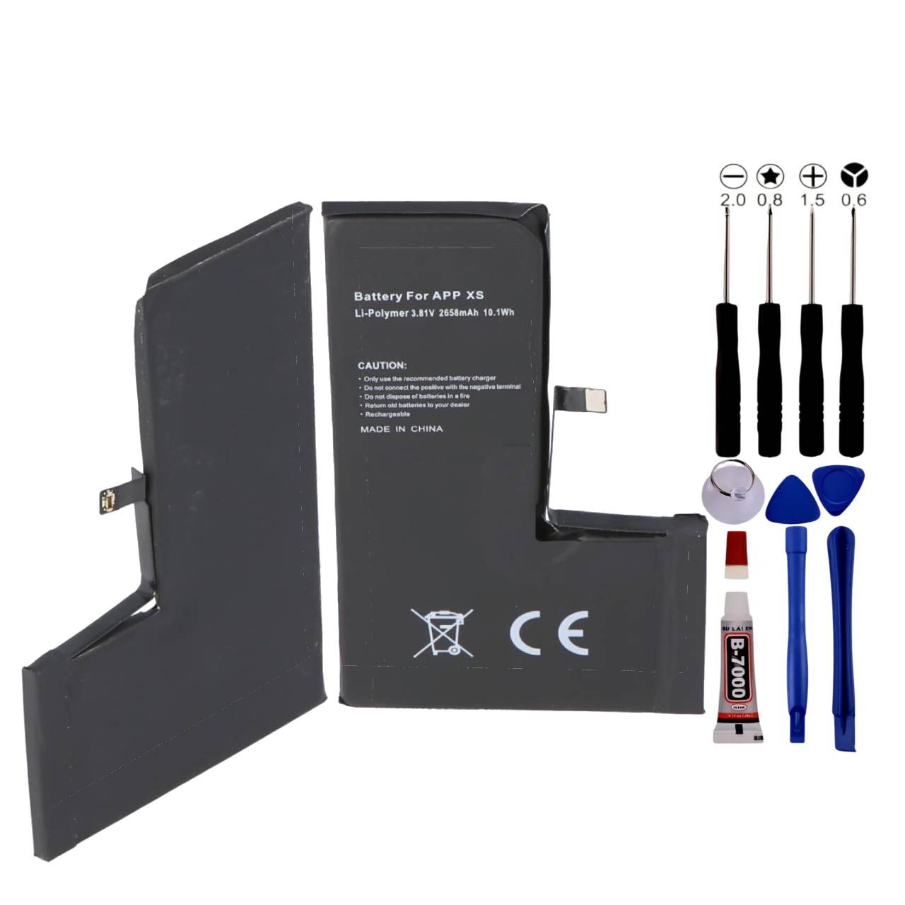 BATTERIE POUR IPHONE XS Identique ORIGINALE 2658MAH +OUTILS +ADHESIF