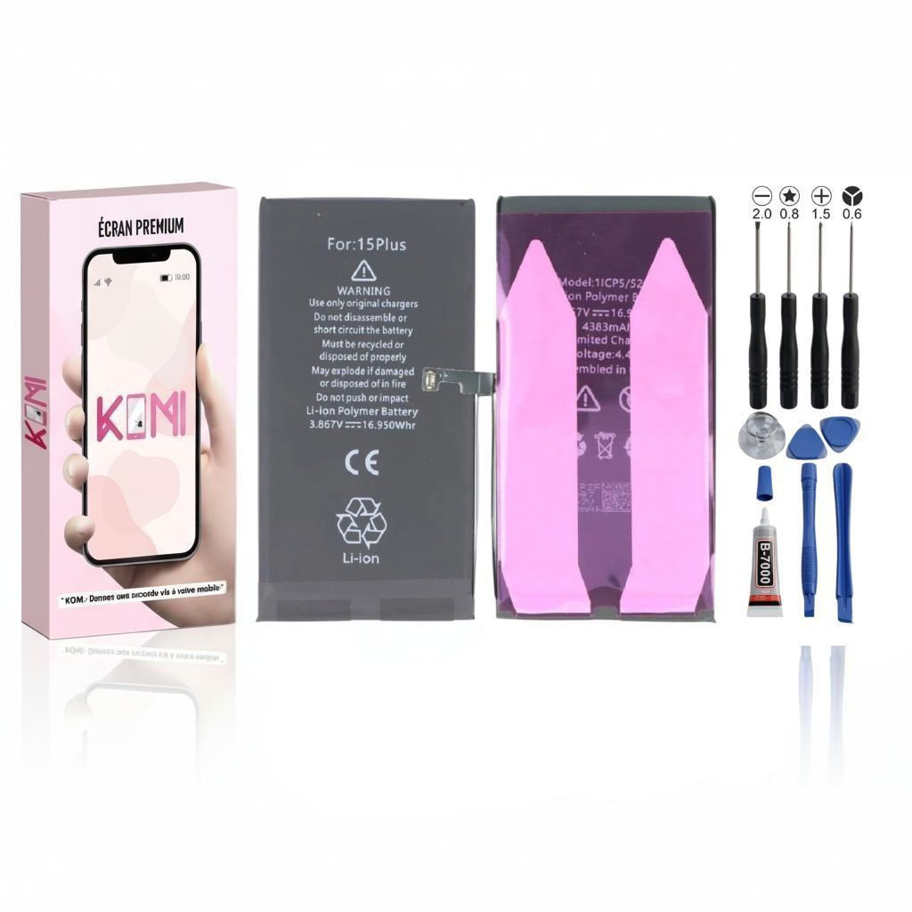 Batterie iPhone 15 Plus avec kit outils