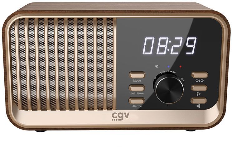 Radio FM portable - CVG - BeBop FM - Bluetooth - Batterie intégrée - Bois