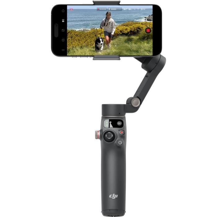 Stabilisateur - DJI - Osmo Mobile 8 - Rotation fluide 360° - Barre d'extension + trépied intégrés - Nacelle de stabilisation 3 axes
