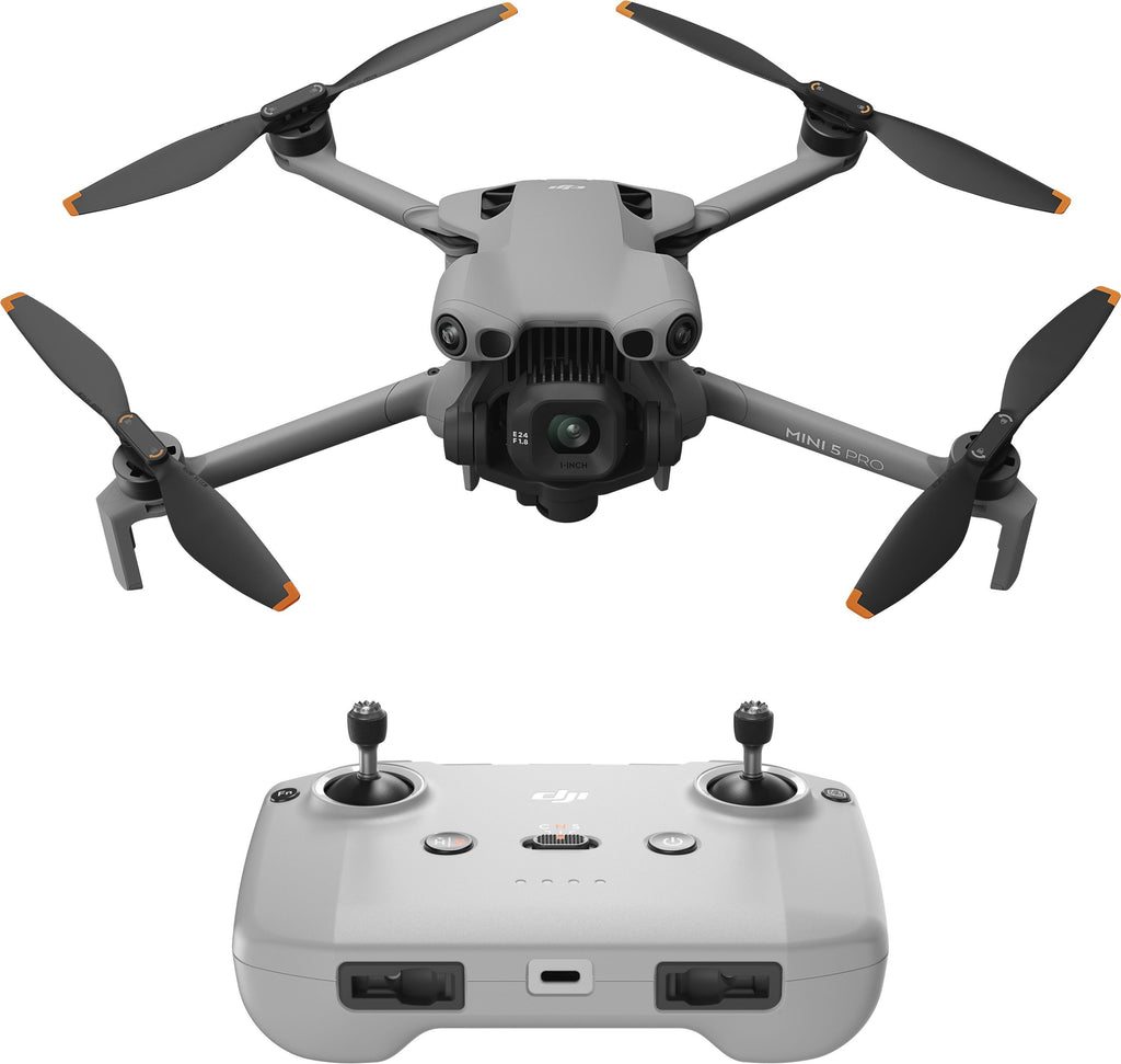 Drone - DJI - Mini 5 Pro - Caméra 4K - Capteur CMOS 1 + détection d'obstacles + nacelle + ActiveTrack 360°