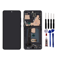 Écran Pour Samsung Galaxy S20 Ultra - LCD avec Châssis - Vitre Tactile + Outils – Noir