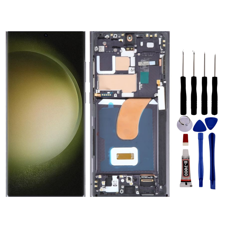 Écran pour Samsung Galaxy S23 Ultra - LCD -a Vitre Tactile + Outils – Noir
