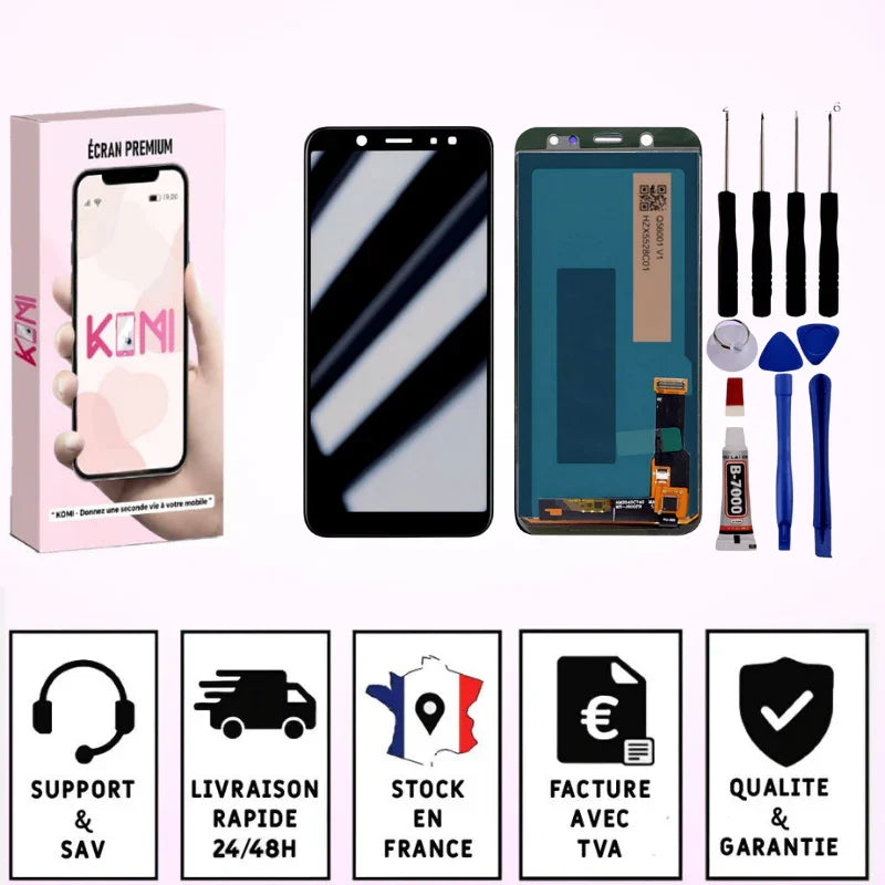 ECRAN POUR SAMSUNG A6 2018 A600F A600G LCD +OUTILS +ADHESIF