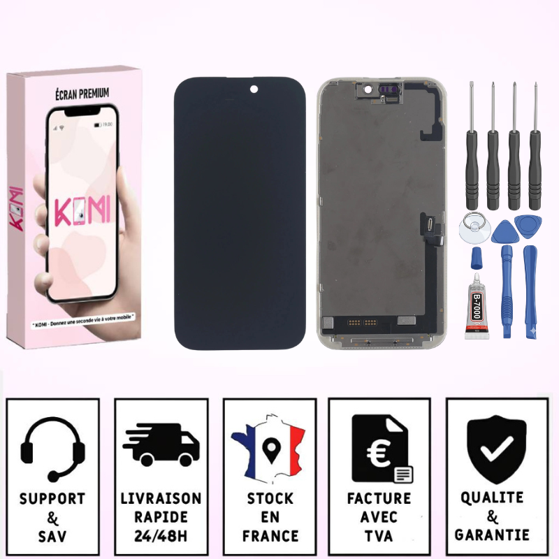 Ecran Pour iPhone 17 – LCD InCell – Kit Outils + adhésif inclus