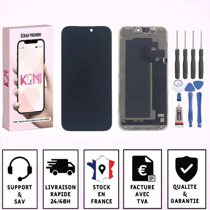 Écran Pour iPhone 17 Pro Max – LCD InCell – Kit outils + adhésif inclus
