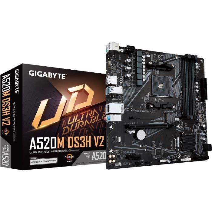 Carte mere - GIGABYTE - Carte mere A520M DS3H V2