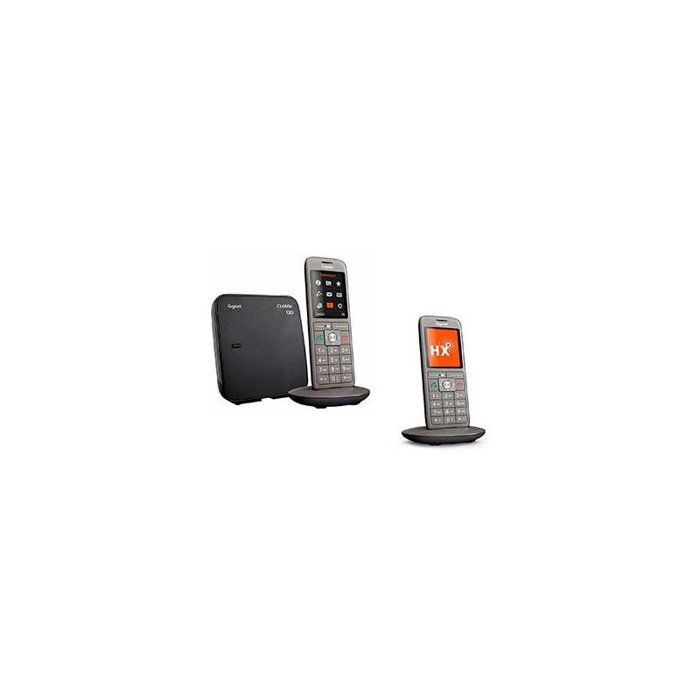 GIGASET Téléphone Fixe CL 660 A Duo Anthracite
