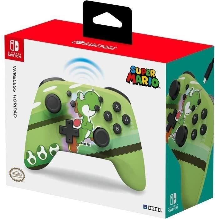 Manette sans fil - HORIPAD - Nintendo Switch et Switch OLED - Super Mario - Motif Yoshi-Dash - Vert