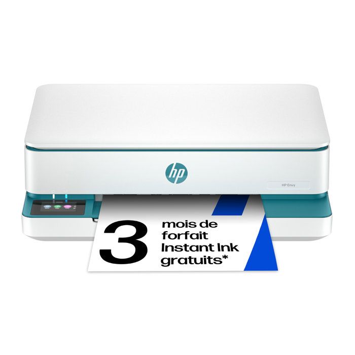 Imprimante tout-en-un HP Envy 6122e Jet d'encre couleur - Copie Scan - 3 mois d'Instant ink inclus avec HP+