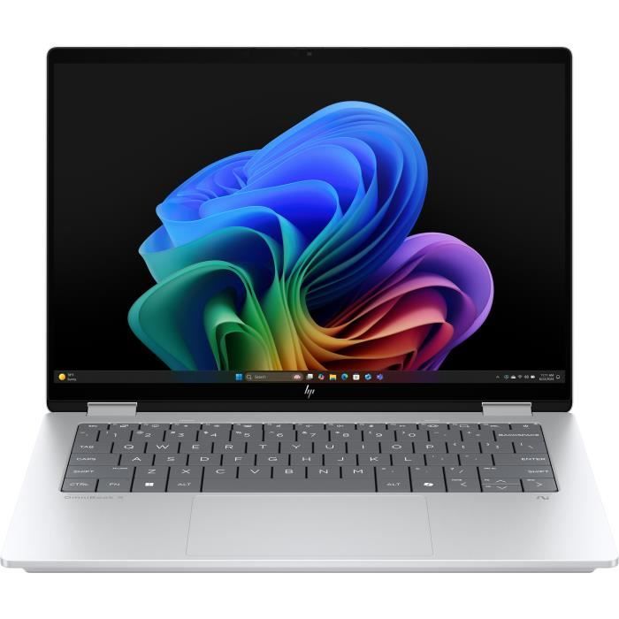 PC Portable HP OmniBook X Flip 2-en-1 14-fm0009nf - Windows 11 - 14 2K OLED - Core Ultra 5 226V - RAM 16Go - 512Go SSD - AZERTY
