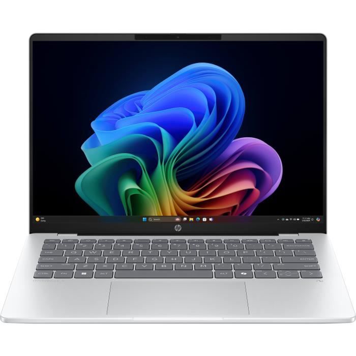 PC Portable HP OmniBook 5 14-he0018nf - Windows 11 - 14 2K OLED - Snapdragon X1-26-100 - RAM 16Go - Stockage 512Go SSD - AZERTY