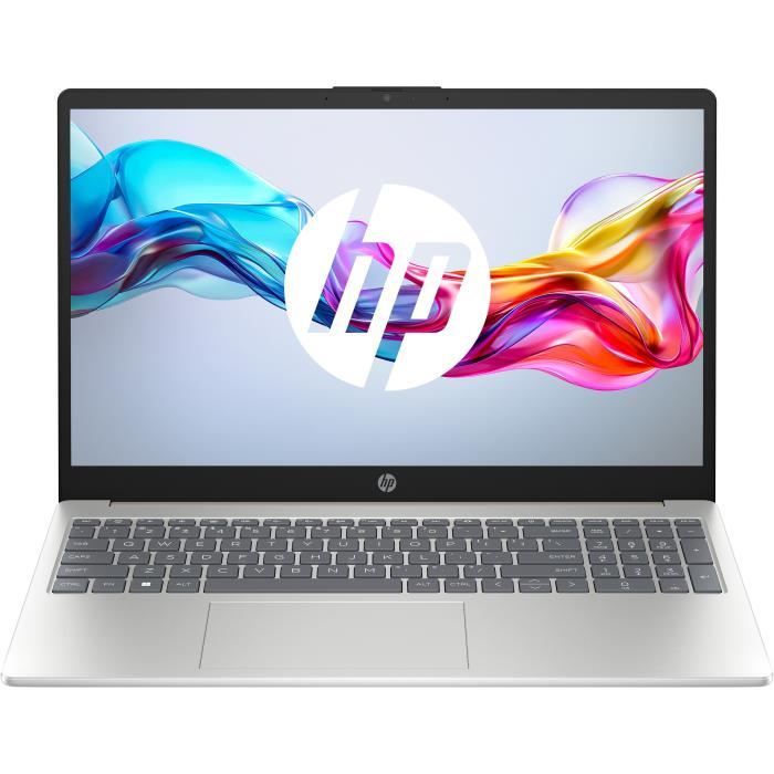 PC Portable HP 15-fd0184nf - Windows 11 - 15,6 FHD IPS - Core 5 120U - RAM 24Go - Stockage 512Go SSD - AZERTY