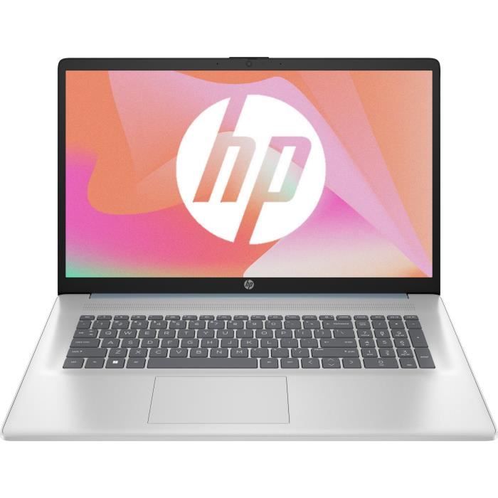 PC Portable HP 17-cp2051nf - Windows 11 - 17,3 FHD IPS - Ryzen 5 7520U - RAM 16Go - Stockage 512Go SSD - AZERTY