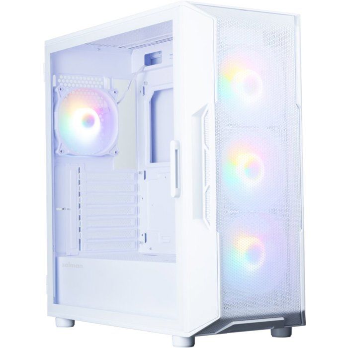 Boitier PC sans alimentation - ZALMAN i3 NEO V2 - I3NEOV2FRGBWH - Moyen tour - Format ATX - Blanc