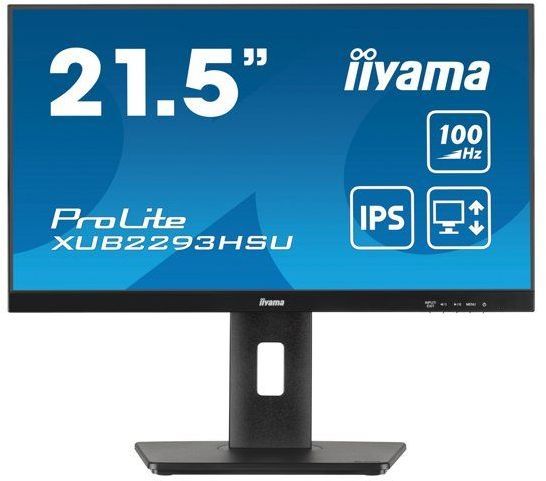 Ecran PC - IIYAMA - 21,5 - 100Hz - Dalle IPS - 1ms - Pied réglable en hauteur + Pivot - Prolite XUB2293HSU-B7