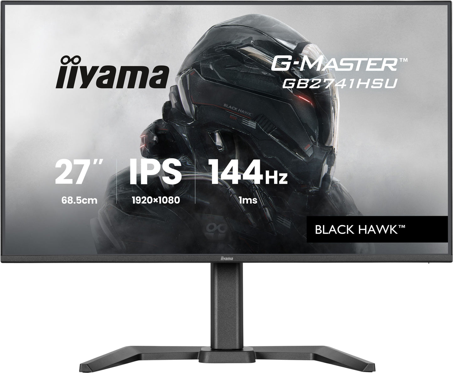 Ecran PC Gamer - IIYAMA - 27 - 144Hz - Dalle IPS - 1ms - Réglable en hauteur - G-Master Black Hawk