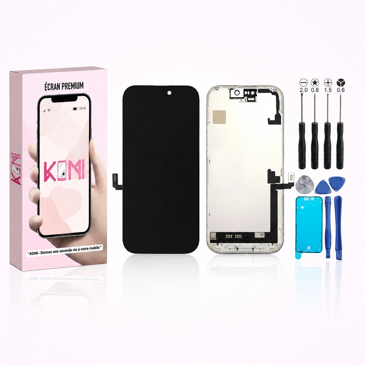 Écran pour iPhone 17e – LCD InCell – Kit outils + adhésif inclus