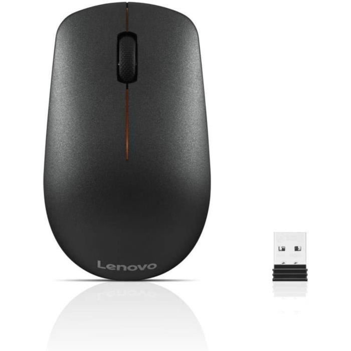 Souris sans fil LENOVO 400 - 1200 DPI - Compacte - Bureautique - Noir