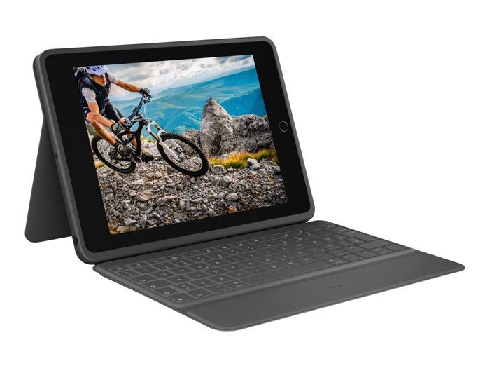 Etui clavier - Logitech - Rugged Folio - AZERTY - Pour iPad A16 & 10e génération