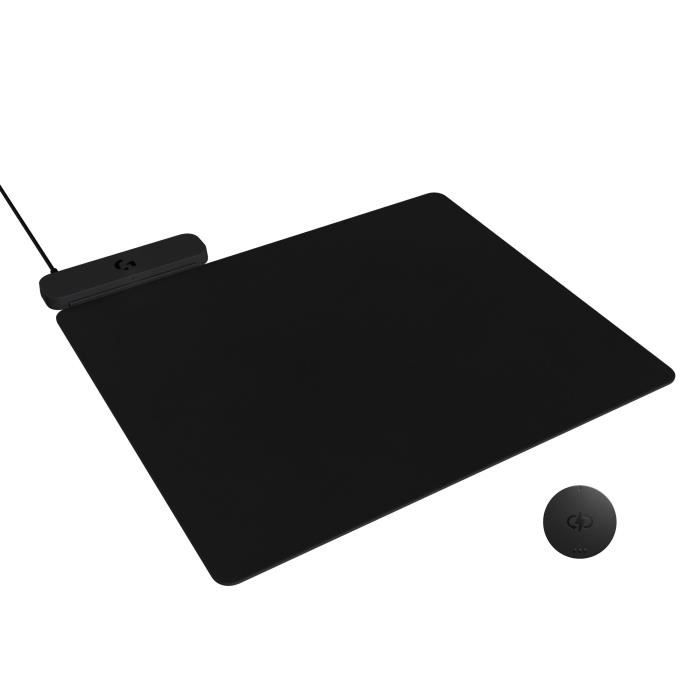 Tapis de souris gamer - Logitech G - Powerplay 2 - Systeme de charge sans fil - Noir