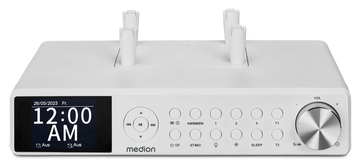 Radio de Cuisine - MEDION - DAB+ - 2x3W RMS - Blanc