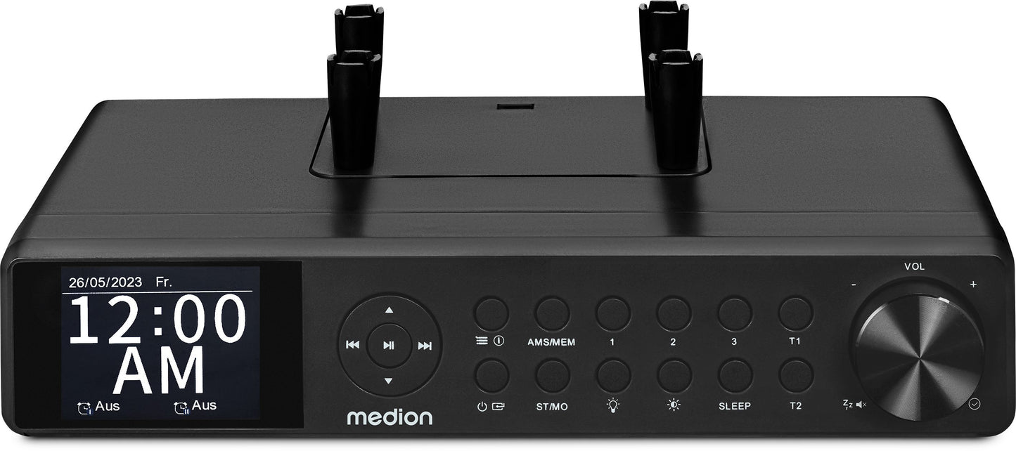 Radio de Cuisine - MEDION - DAB+ - 2x3W RMS - Noir