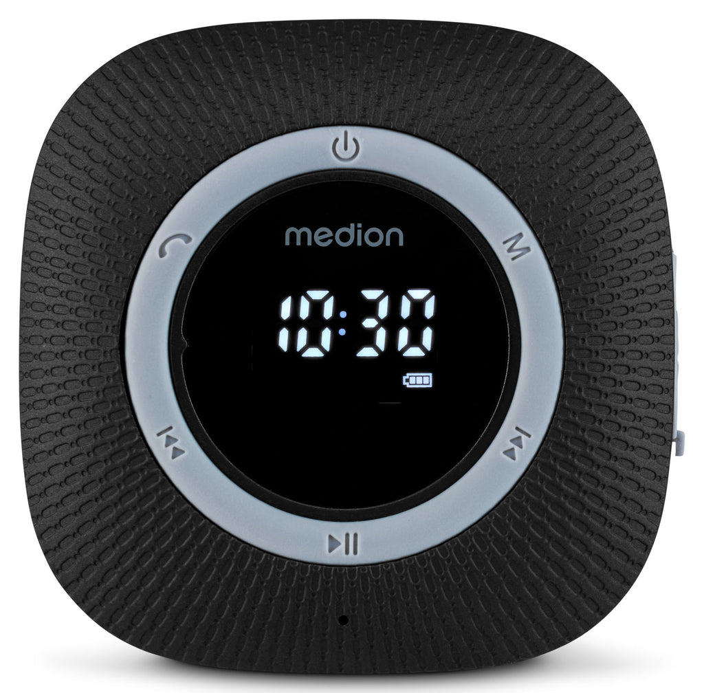 Radio de Douche - MEDION - FM - Bluetooth - IPX6 - Ventouse de fixation - Noir