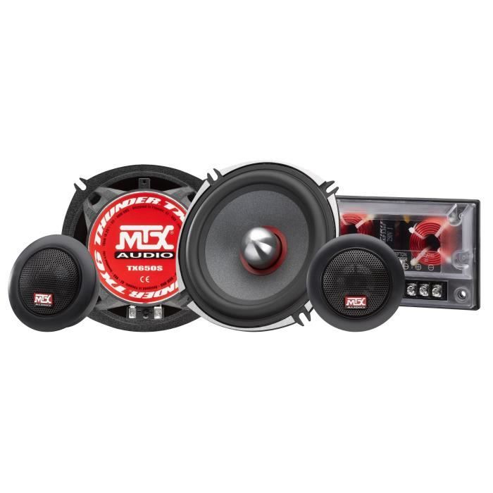 Kit 2 voies - MTX AUDIO - 13cm - 4O - 80Wrms - Châssis aluminium - Bobine Ø30mm TIL - Tweeter néodyme Ø28 mm
