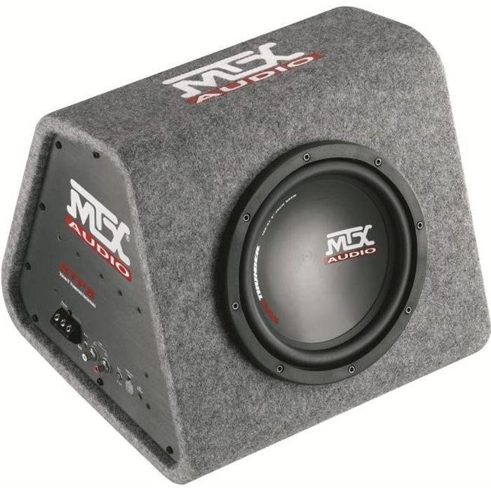 Caisson de grave amplifié - MTX AUDIO - RTP8 - 120W RMS - Subwoofer 20cm - Télécommande EBC