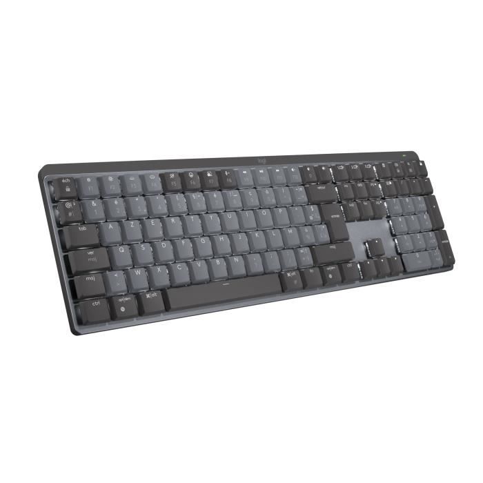 Clavier - Sans fil - Logitech - MX Mechanical - AZERTY - Mécanique - Rétroéclairé - Graphite