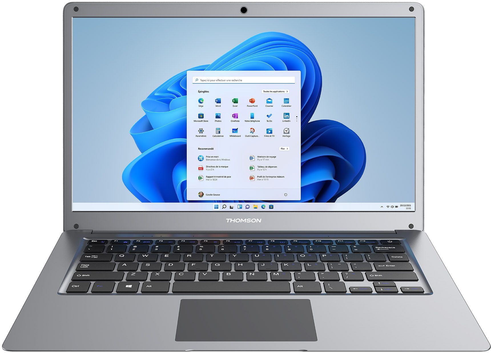 PC Portable - THOMSON - N14C4SL128MS - 14 - Intel Celeron - RAM 4 GB - SSD 128GB - Housse de protection + souris