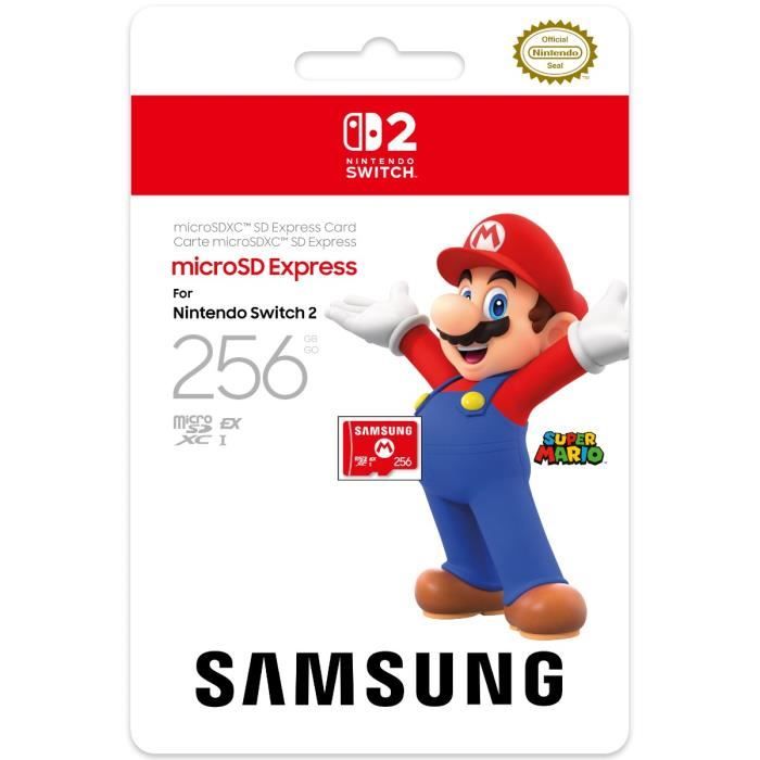 Carte mémoire Micro SD Express 256Go Samsung pour Nintendo Switch 2