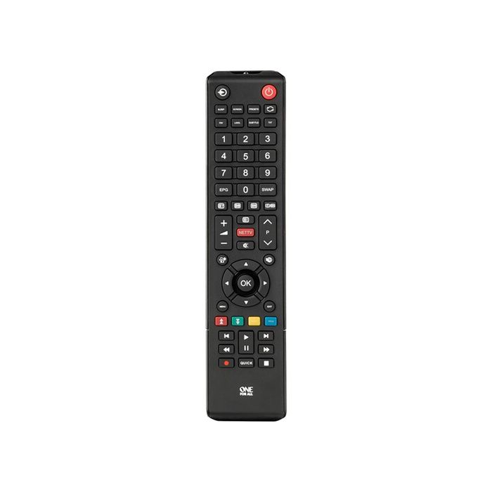 Télécommande Universelle - ONE FOR ALL - URC1919 - Compatible 100% - Design Toshiba - Noir