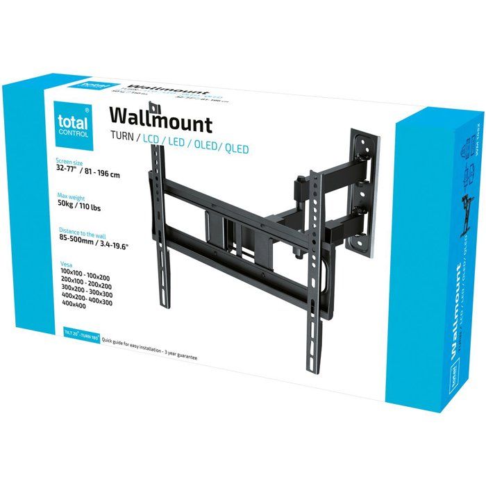 Support TV - Total-Control - 32-77'' - Orientable 180° - VESA 400 max