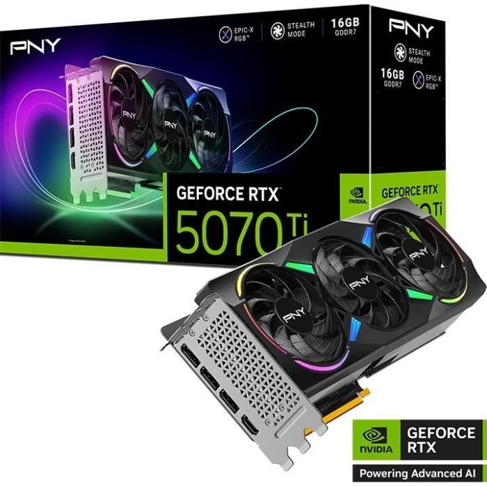 PNY - Carte graphique - GEFORCE RTX 5070Ti - 16GB