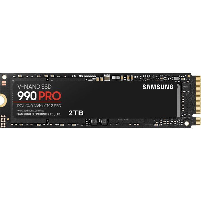 SAMSUNG - 990 PRO - SSD Interne - 2 To - NVMe M.2 PCIe 4.0x4 - Vitesse lecture jusqu'a 7 450 Mo/s