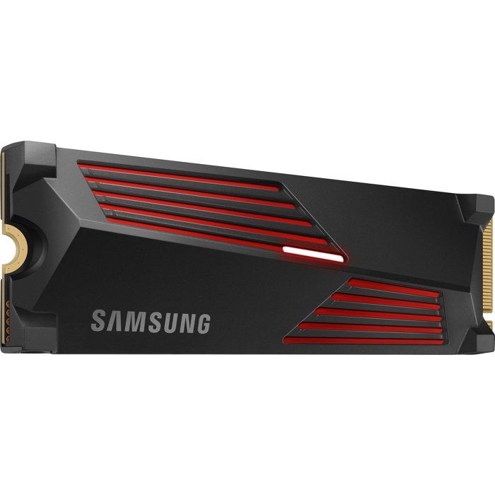 SAMSUNG - 990 PRO avec dissipateur- SSD Interne - 4 To - NVMe M.2 PCIe 4.0x4 - Vitesse lecture jusqu'a 7 450 Mo/s