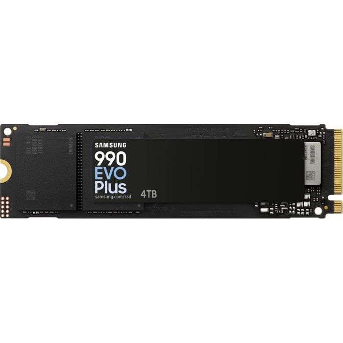 SAMSUNG - 990 EVO Plus - SSD Interne - 4 To - NVMe M.2 PCIe 4.0x4 - Vitesse lecture jusqu'a 7 250 Mo/s
