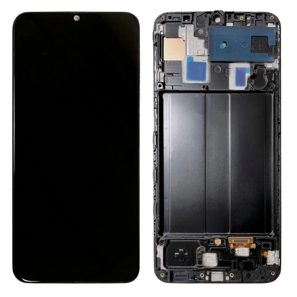 Ecran Pour Samsung A30 SM-A305 LCD +Chassis Noir +Outils +Adhésif