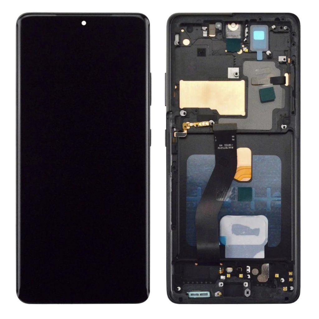 Ecran Pour Samsung S21 ULTRA G998B G998U OLED +Chassis +EMPREINTE