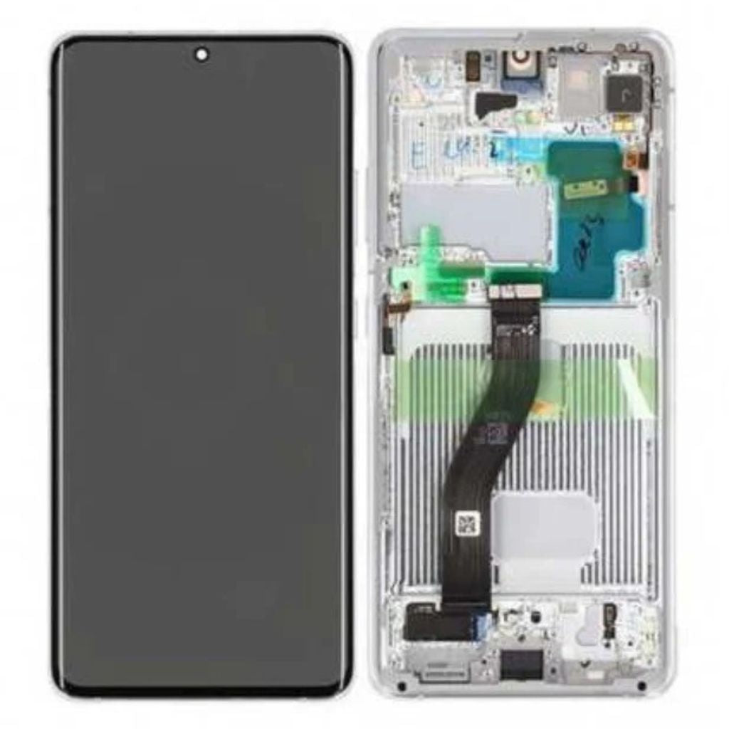 Écran Pour Samsung Galaxy S21 Ultra - LCD avec Châssis - Vitre Tactile + Outils – Noir